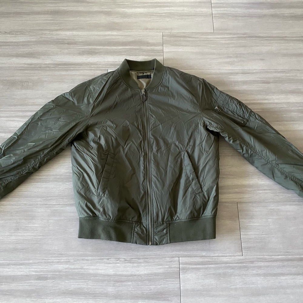 Men's Olive Bomber Jacket